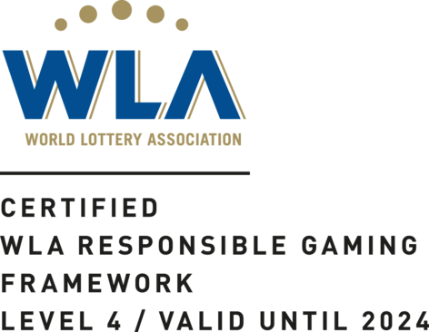 Zertifikat der World Lottery Association für Spielerschutz bei WINWIN.