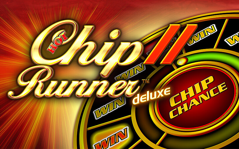 Hot Chip Runner II Deluxe Logo vor gelber Drehscheibe.