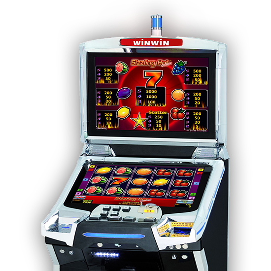 Novomatic Video Lottery Terminal mit Spiel Sizzling Hot Deluxe.