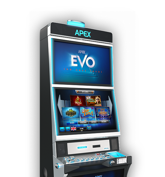 Apex Pinnacle Video Lottery Terminal mit der Spieleuebersicht am Screen.